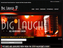 Tablet Screenshot of biglaughlive.com
